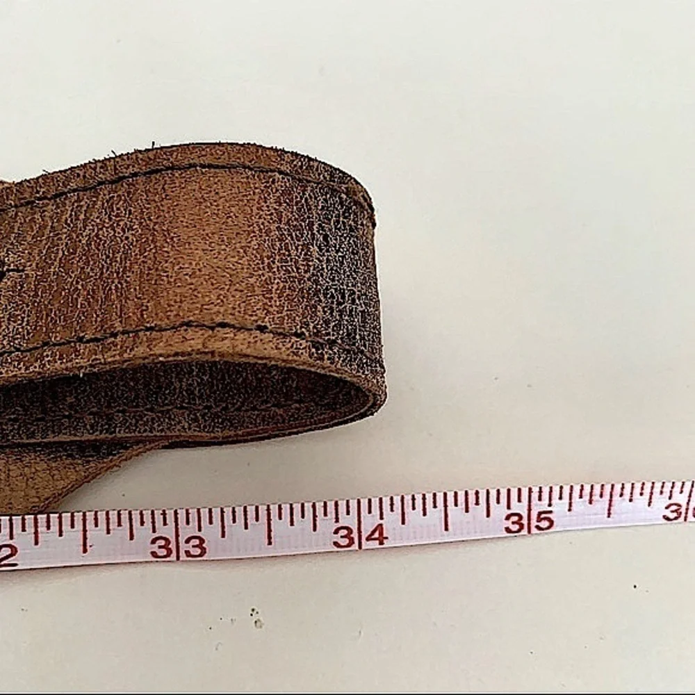 DISTRESSED Copper Leather Belt Size Small/Medium